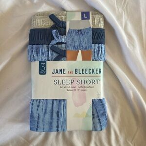 NEW Jane and Bleeker Womens Sleep Short ,3 Pack ;Size Large
